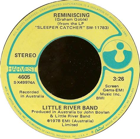 Little River Band - Reminiscing (1978, Vinyl) | Discogs