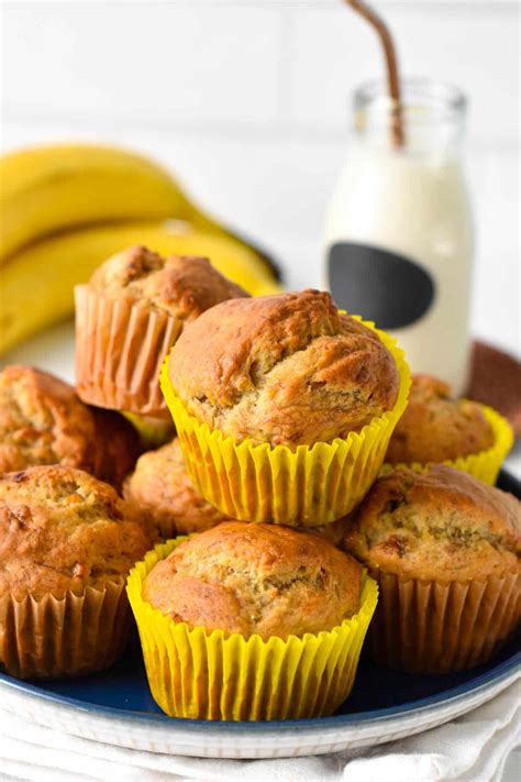 Eggless Banana Muffins The Conscious Plant Kitchen