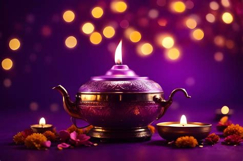 Festival Of Lights Diwali Celebrations Ai Generated Stock