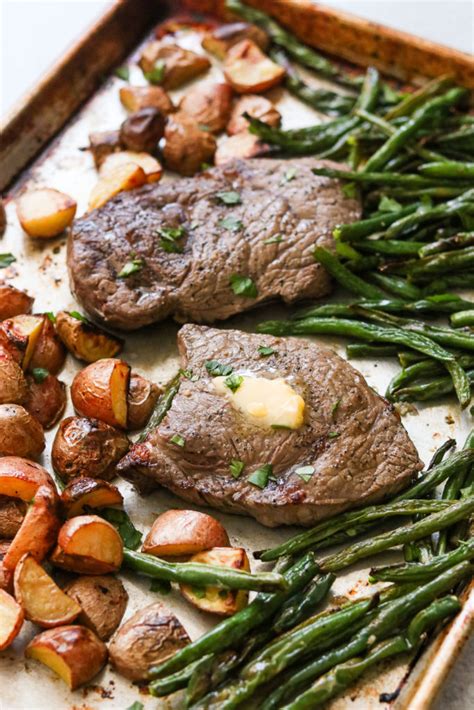 Sheet Pan Steak And Potatoes With Green Beans Paleo Whole30 What