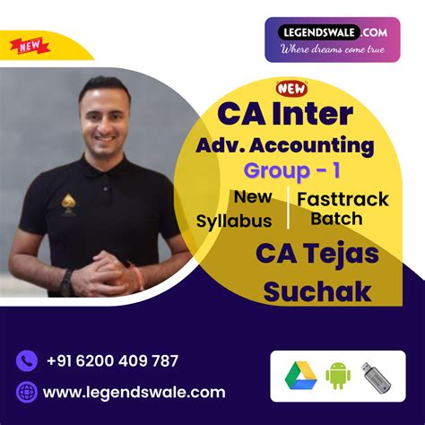 Ca Inter New Syllabus Advanced Accounting Fastrack Batch By Ca Tejas