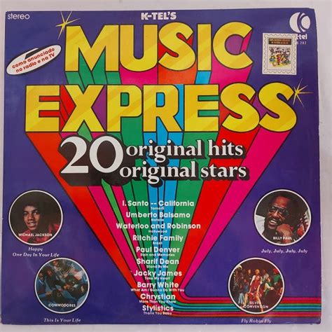 LP Music Express Ano De 1975 Gravadora K Tel Disco Contem Riscos