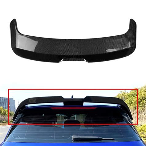 Carbon Fiber Rear Window Roof Spoiler Wing For Volkswagen Vw Golf Mk