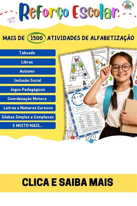 Aula De Reforço Alfabetização - Reforço Escolar I Atividades de Alfabetização I Atividades de ...