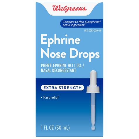 Walgreens Ephrine Nose Drops Walgreens