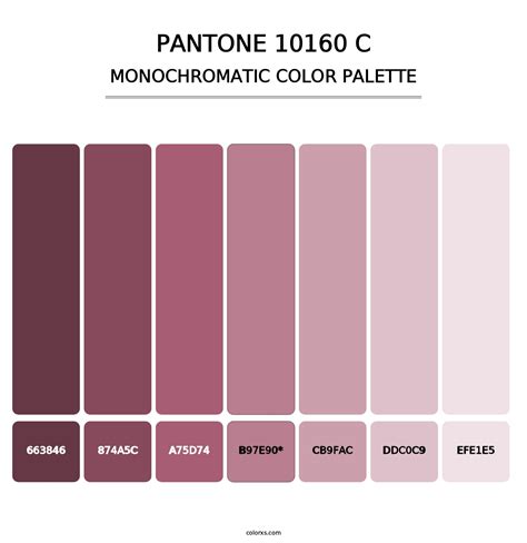 Pantone 10160 C Color Palettes