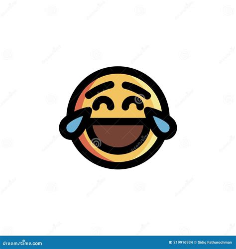 Laugh Out Loud Icon Stock Vector Illustration Of Character