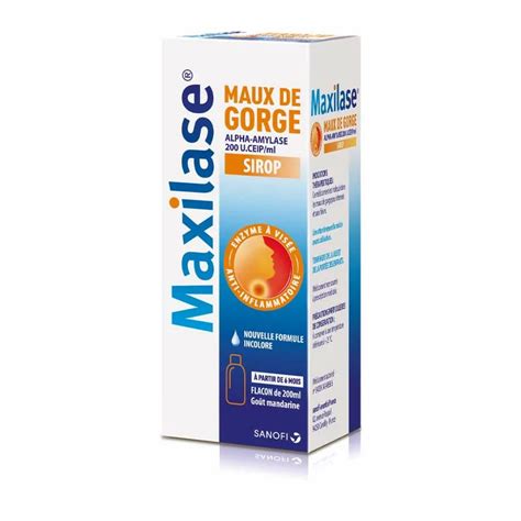 Maxilase Maux De Gorge Sirop 200 Ml Univers Pharmacie