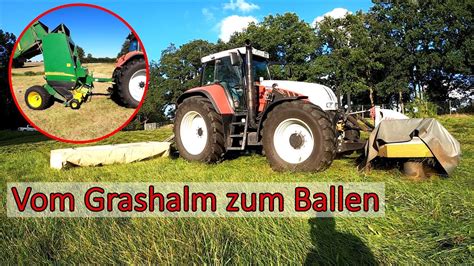 Vom Mähen bis zum Pressen Wie funktioniert eine Rundballenpresse