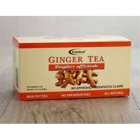 Carica Ginger Tea 30 Teabags Shopee Philippines