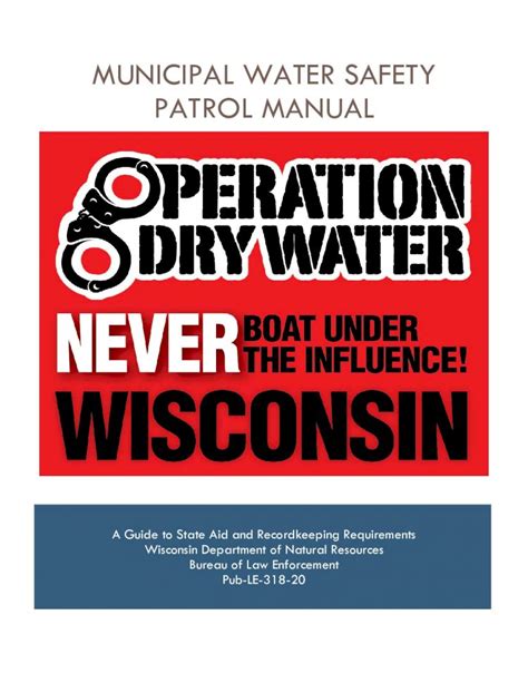 Pdf Municipal Water Safety Patrol Manual · Patrol Time Spent In A Boat Enforcing Boating Laws