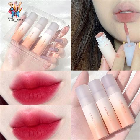 Waterproof Lip Tint Matte Korean Lipstick Set Velvet Long Lasting Matte