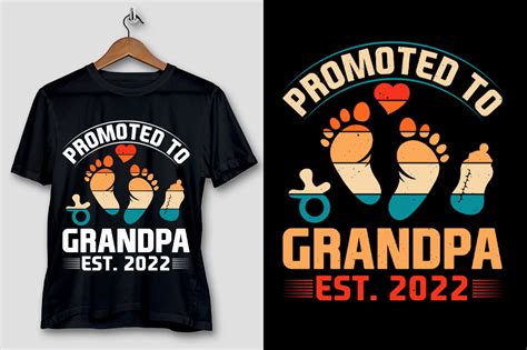 Promoted To Grandpa T Shirt Design Graphic By T Shirt Design Bundle