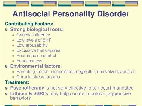 Ppt Personality Disorders Powerpoint Presentation Free Download Id455696