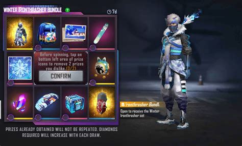 Free Fire Faded Wheel Brings Winter Ironthrasher Bundle How To Get