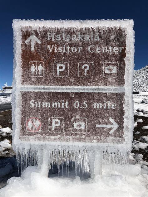 Haleakala Snow Storm February