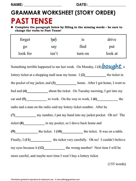 Online Grammar Worksheets