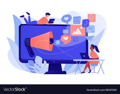 Social Media Marketing Concept Royalty Free Vector Image