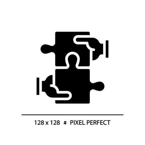 Collaboration For Stem Pixel Perfect Black Glyph Icon Students