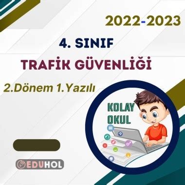 4 Sınıf Trafik Güvenliği 2 Dön Eduhol Etkinlik İndir Oyun Oyna