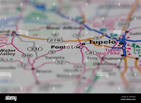 Pontotoc mississippi on a map hi-res stock photography and images - Alamy