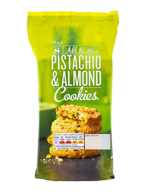 Buy Marks And Spencer 20 All Butter Pistachio Almond Cookies 2 X 8