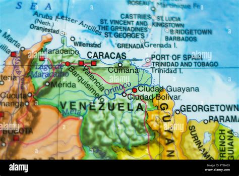 Venezuela Physical Map