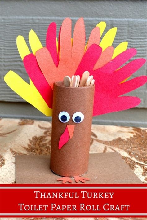 Toilet Paper Roll Turkey Craft Template