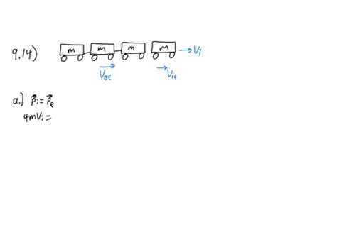 SOLVED Four Railroad Cars Each Of Mass 2 50 10 4 Kg Are Coupled