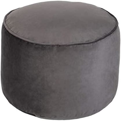 Loft Premium Round Velvet Beanbag Footstool Indoor Home Living