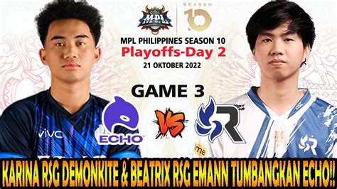 KARINA RSG DEMONKITE BEATRIX RSG EMANN TUMBANGKAN ECHO ECHO VS