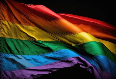 Bandeira Do Orgulho Arco Ris Lgbtqia Generativa Ai Foto Premium