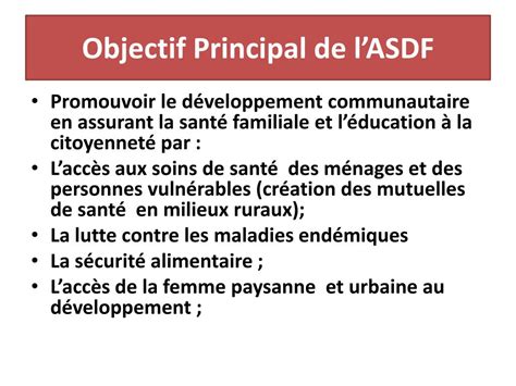 Ppt Association Pour La Sante Et Le Developpement Familial R Publique