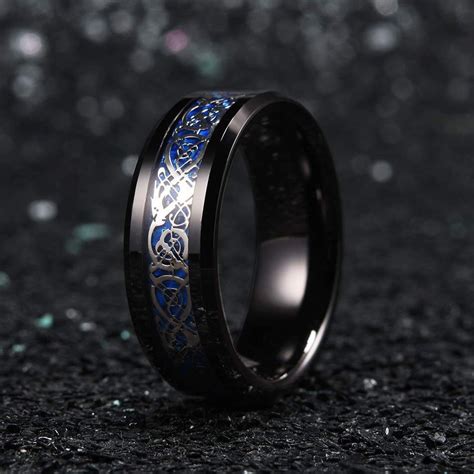 Dragon Ring - Black & Silver – Silk & Cotton