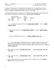 Problem Set 2 Solutions Name Solutions EC 202 Sect 18 Fall 2013