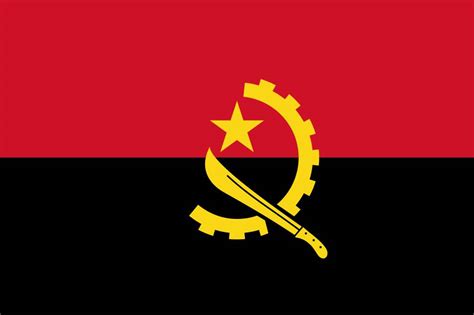 Angola flag vector - Country flags