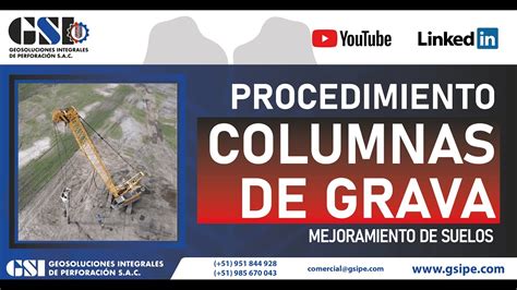 Procedimiento De Columna De Grava Youtube