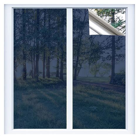 Window Film Privacy One Way Mirror Tint For Home Sun Uv Blocking Heat Control Daytime