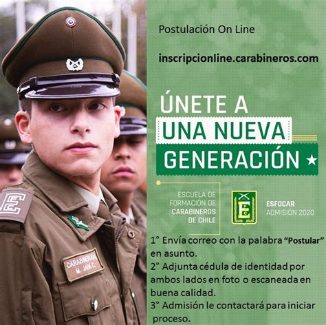 Postulaciones Online Implementa Carabineros Para Su Escuela De