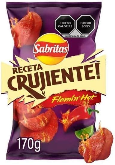 Sabritas Receta Crujiente Flamin Hot 170 G Amazon Mx Alimentos Y