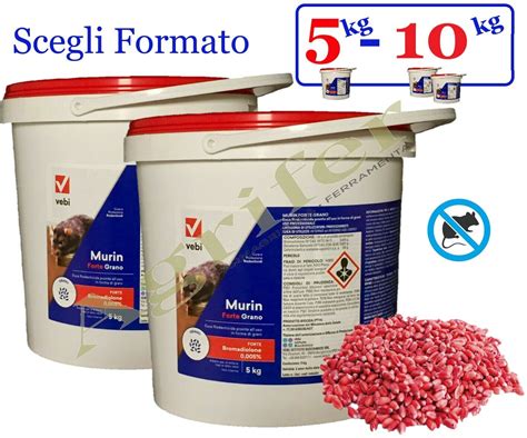 Vebi Murin Forte Grano Esca Rodenticida 5kg Acquisti Online Su EBay