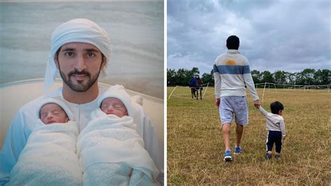 In Pics Sheikh Hamdan S One Year Old Twins Are Now Walking Emirates