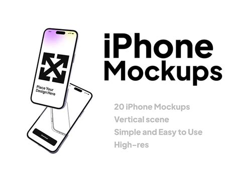 20款多角度苹果iphone 15 Pro手机屏幕演示贴图psd样机模板iphone Vertical Mockups 图渲拉 高品质设计素材分享平台