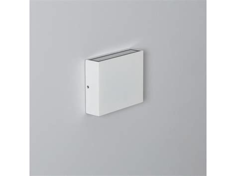 Applique Da Parete Per Esterno LED 6W Doppia Luce Quadrato Bianco Kaysa