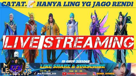 Live Stream Mobile Legends Live Game Open Mabar Pus Rank Costum