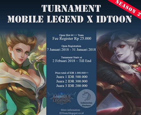 Turnament Mobile Legend X Idtoon Season 2 Kaskus