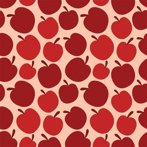 Vector Image Apples Seamless Pattern Seamless Pattern Texture Design