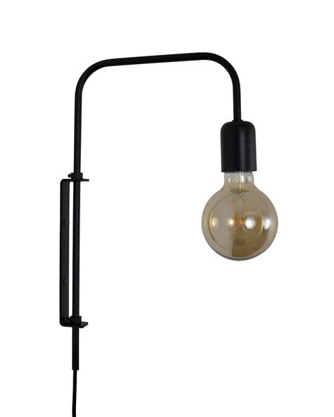 Lustre Arandela Haste Articulada Industrial Preto Spotline