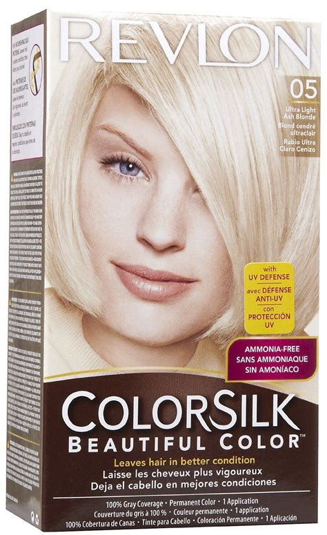 ColorSilk By Revlon Beautiful Hair Color Ultra Light Ash Blonde 05