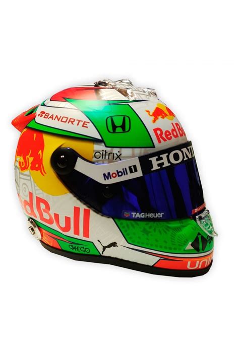 Comprar Casco Mini Helmet Sergio P Rez Red Bull Gp M Xico